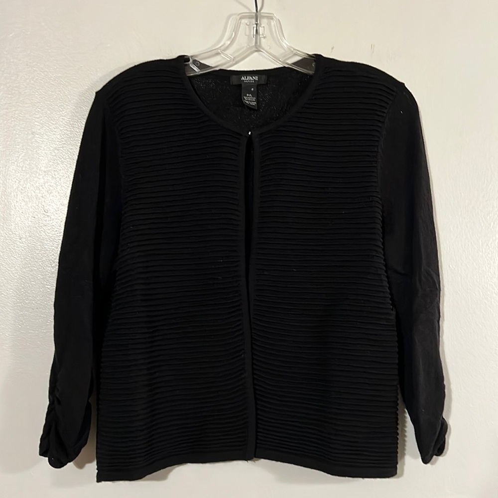Alfani petite black cardigan 3/4 sleeve
